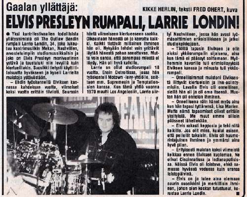 Elvis Presleyn Rumpali, Larrie Londin!