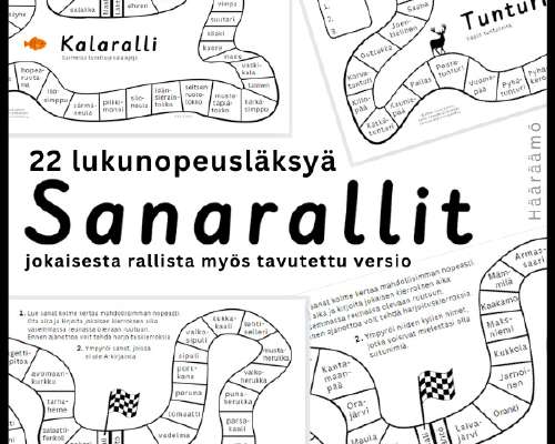 ARVONTA – 22 lukunopeusläksyä: Sanarallit