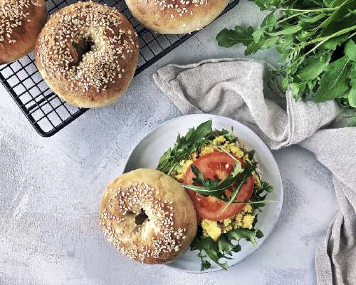 Bagelit ja tofukokkeli